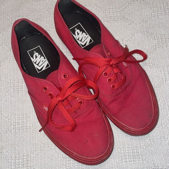 VANS Shoes - Vans Women’s Skateboard Shoes Size 8.5 M Red Athleisure Outdoors Casual